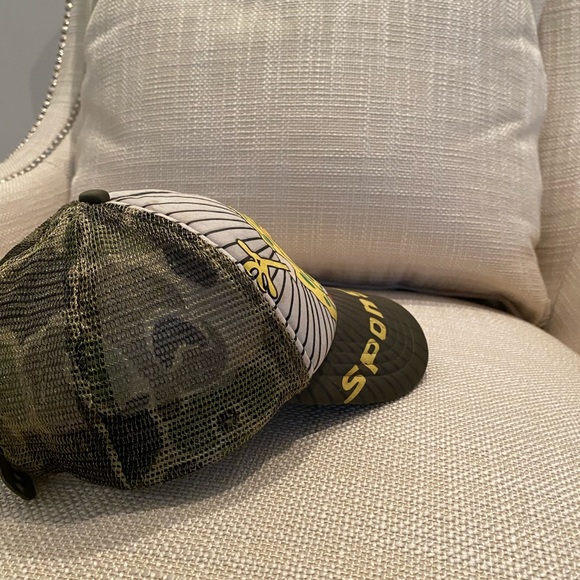 Sponge Bob Square Pants Vintage Hat w Camouflage Mesh Adjustable Baseball Hat - Picture 5 of 11